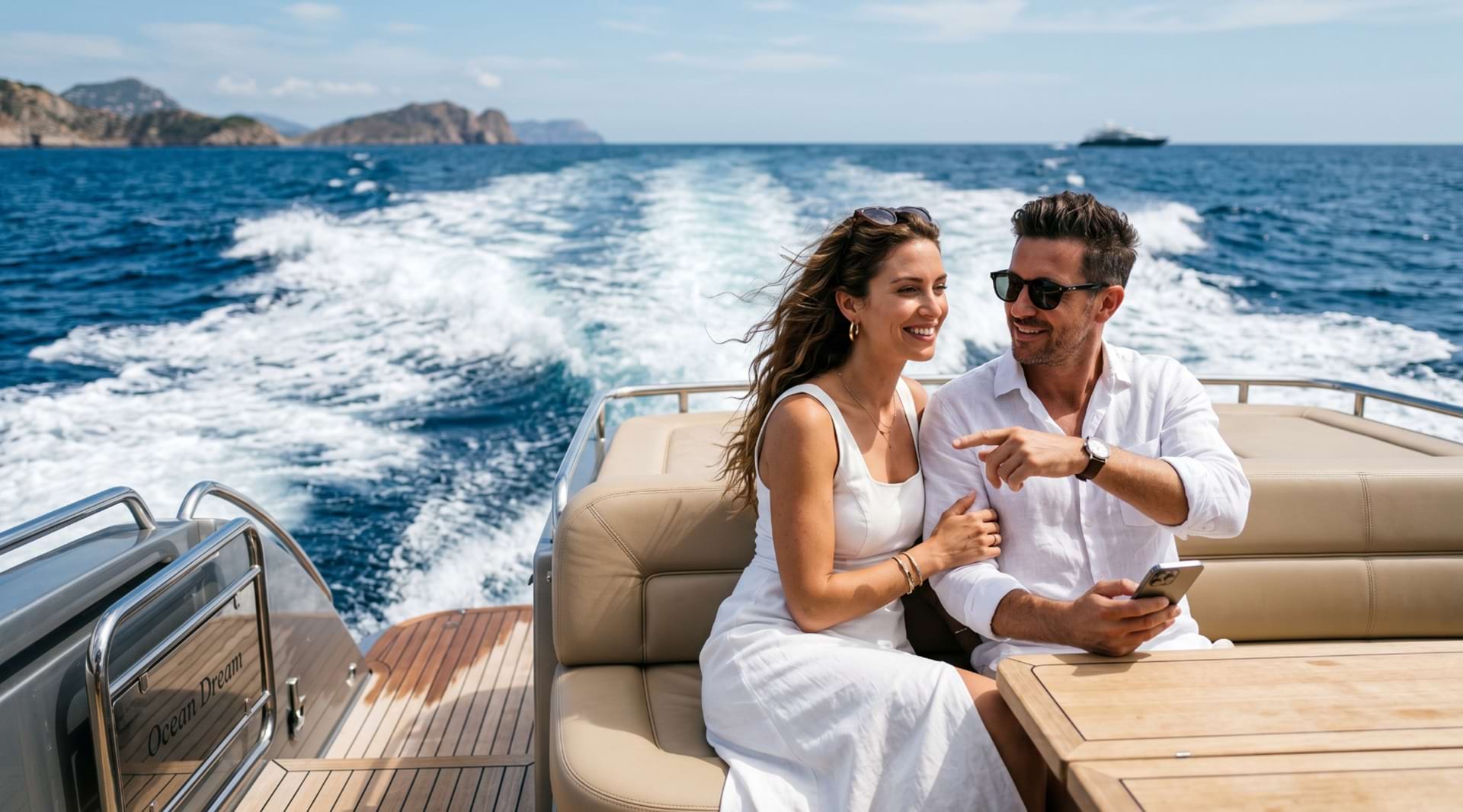 Luxury yacht on the Gold Coast